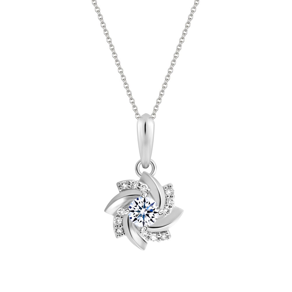 Mặt kim cương tấm vàng 14K Zinia 3C