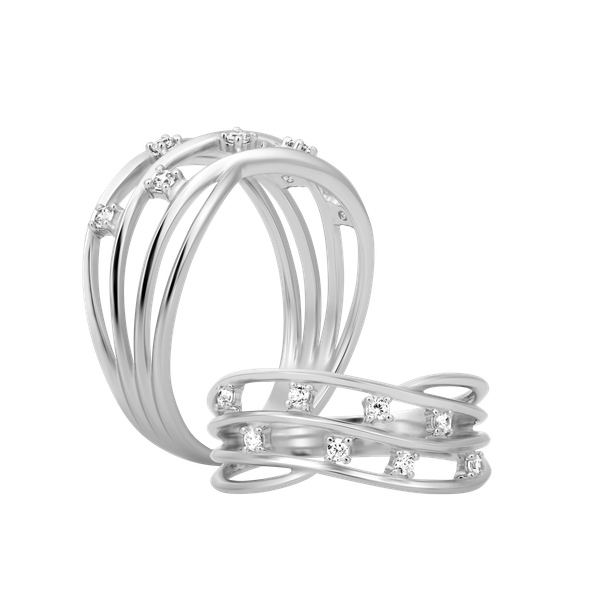 Nhẫn nữ kim cương viên vàng 14K Gallantry