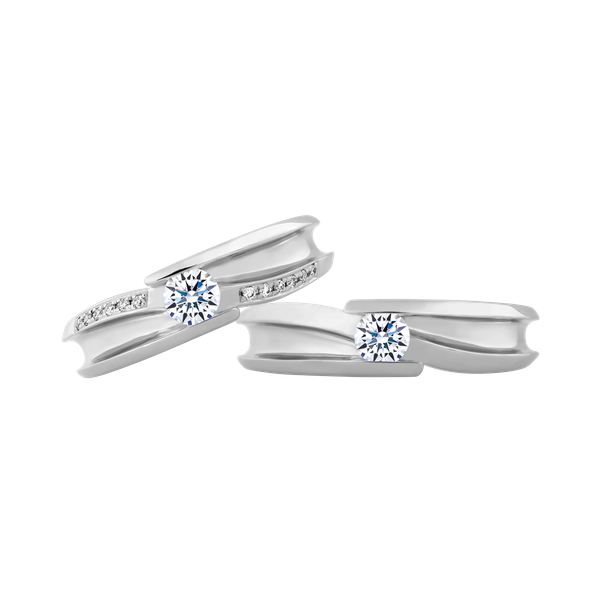 Nhẫn cưới nam kim cương viên vàng 14K Surely RD2C M