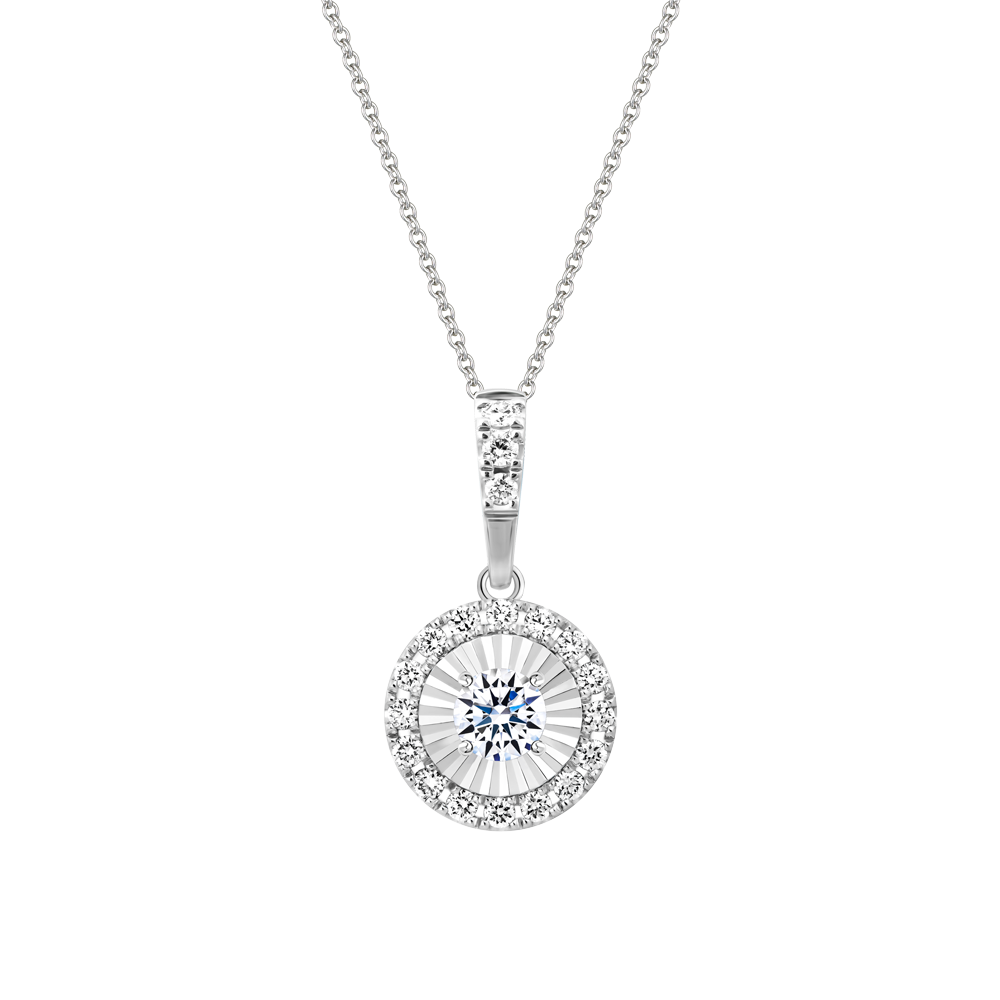 Mặt kim cương 8 Hearts & Arrows vàng 14K Sky D H&A 2C GVPD0077733