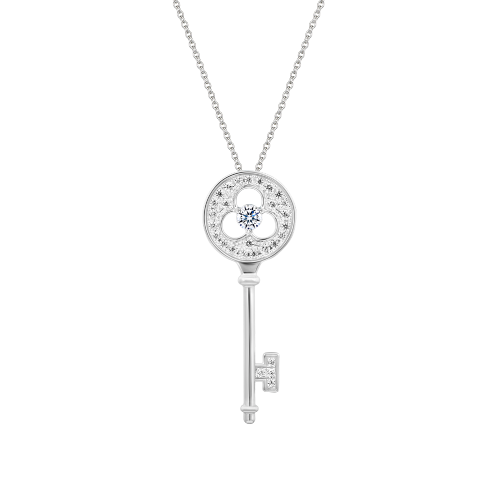 Mặt đính đá CZ vàng 10K Secreto N 1C