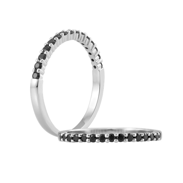 Nhẫn nữ đính đá CZ vàng 14K Peony U2 BLK