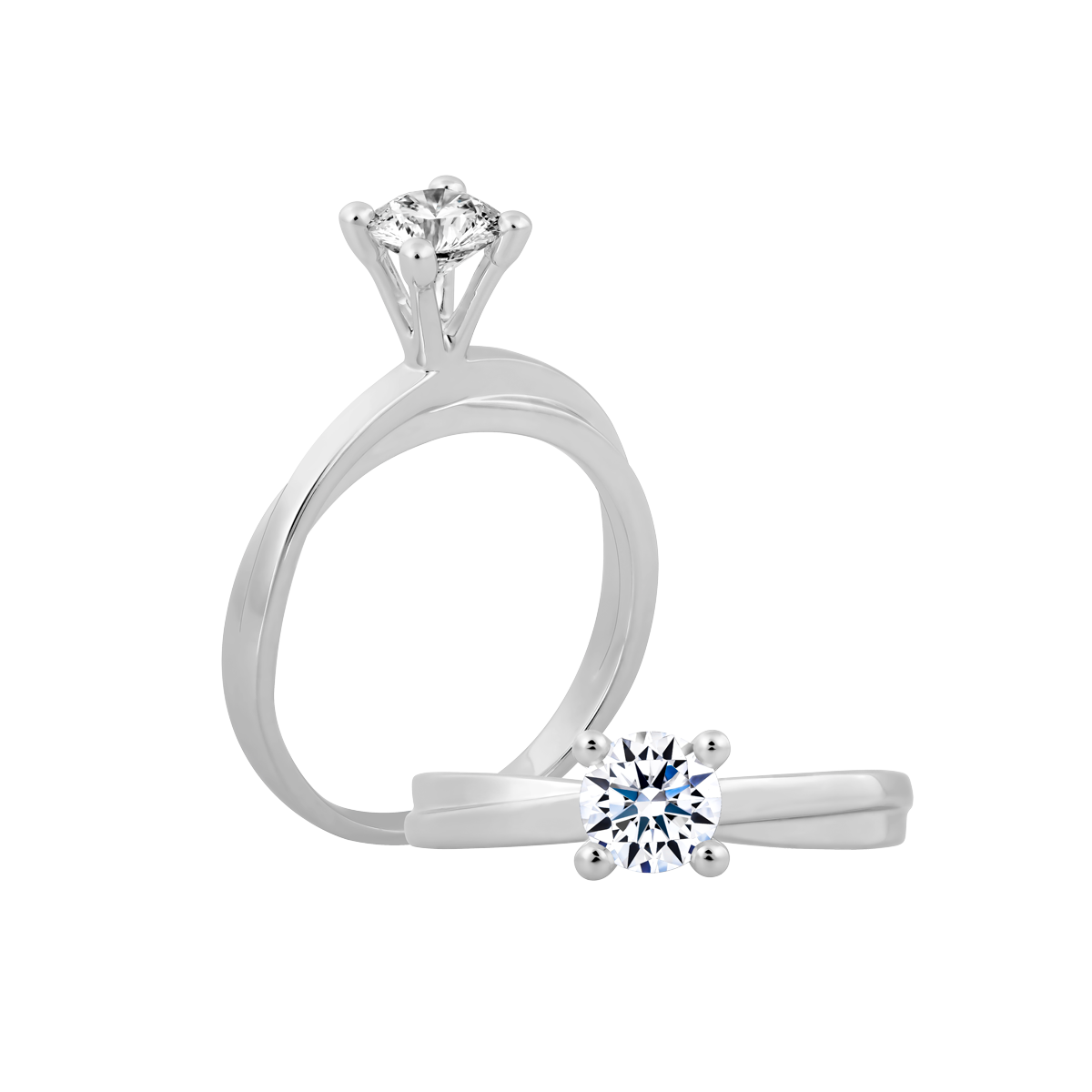 Nhẫn nữ đính đá CZ vàng 14K Viva 1CT