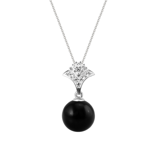 Mặt đính đá Onyx vàng 10K Luxus N Ony