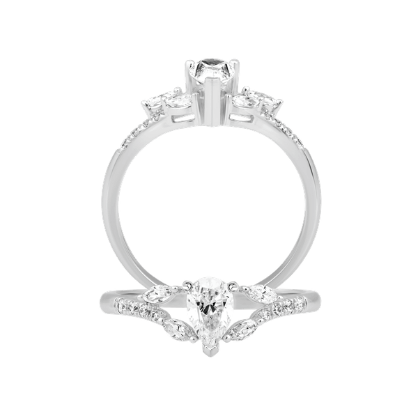 Nhẫn nữ đính đá CZ vàng 10K Softly PE