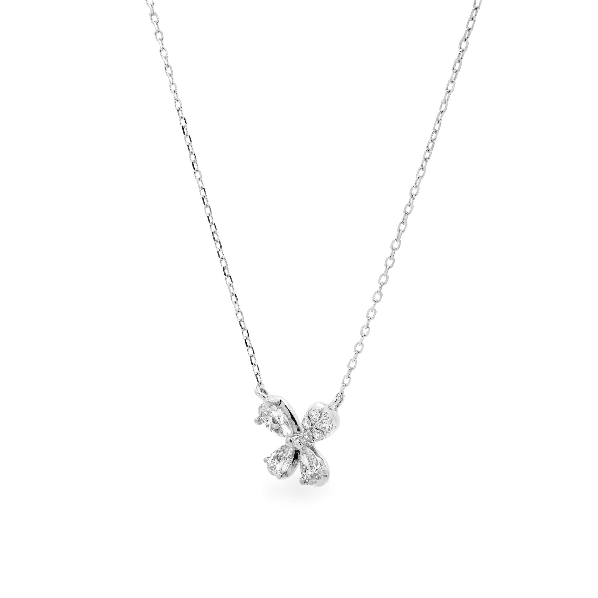 Dây liền mặt kim cương viên vàng 14K Jena A145 TD