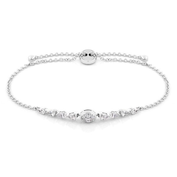 Lắc kim cương viên vàng 14K Jena A132 TD