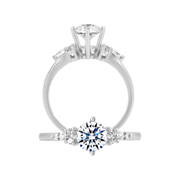 Nhẫn nữ đính đá CZ vàng 18K Lightly 5C