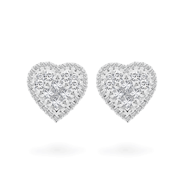 Hoa tai kim cương viên vàng 14K Jena A162 TD