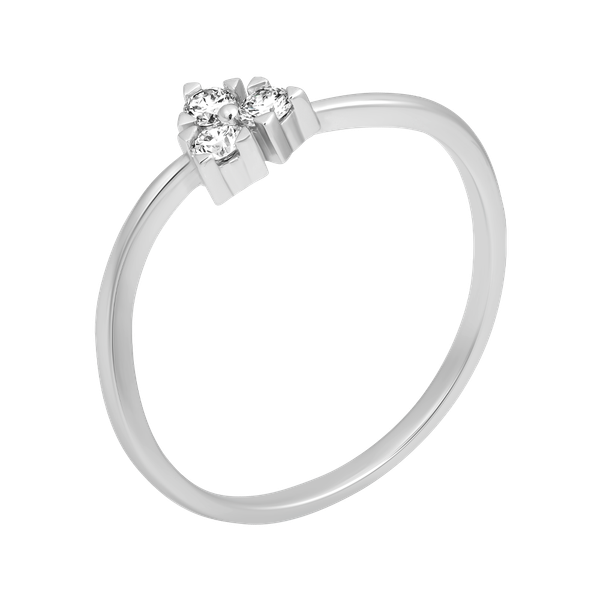 Nhẫn nữ kim cương viên vàng 14K Sunora