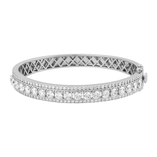 Vòng đeo tay kim cương tấm vàng 14K Lucky U S 2C GVBG0000557