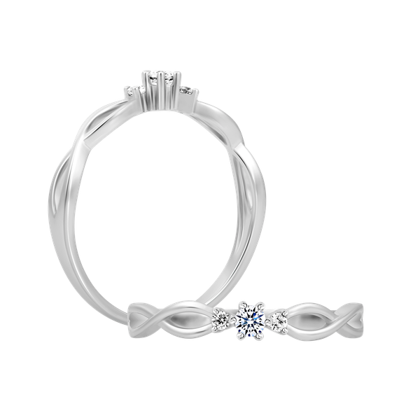 Nhẫn nữ đính đá CZ vàng 14K Integrant D