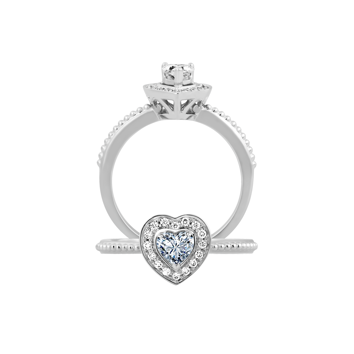 Nhẫn nữ kim cương viên vàng 14K Helina HR 2C