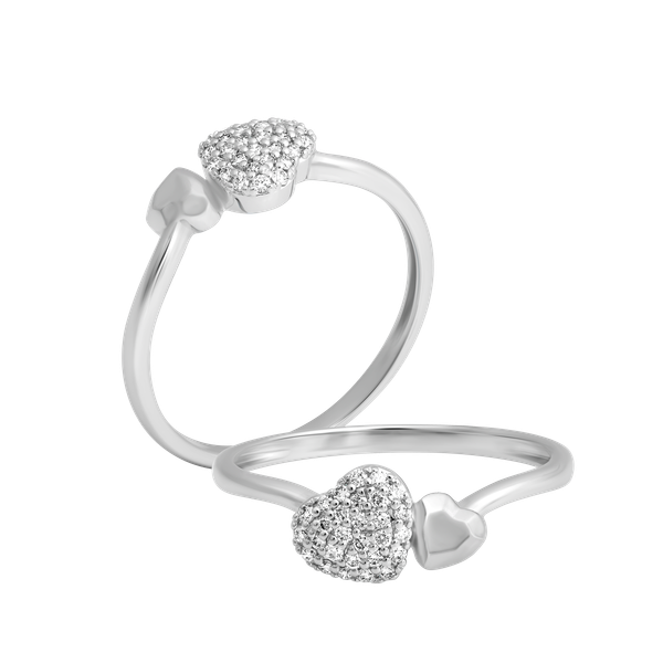 Nhẫn nữ kim cương viên vàng 14K Heartjoy TD