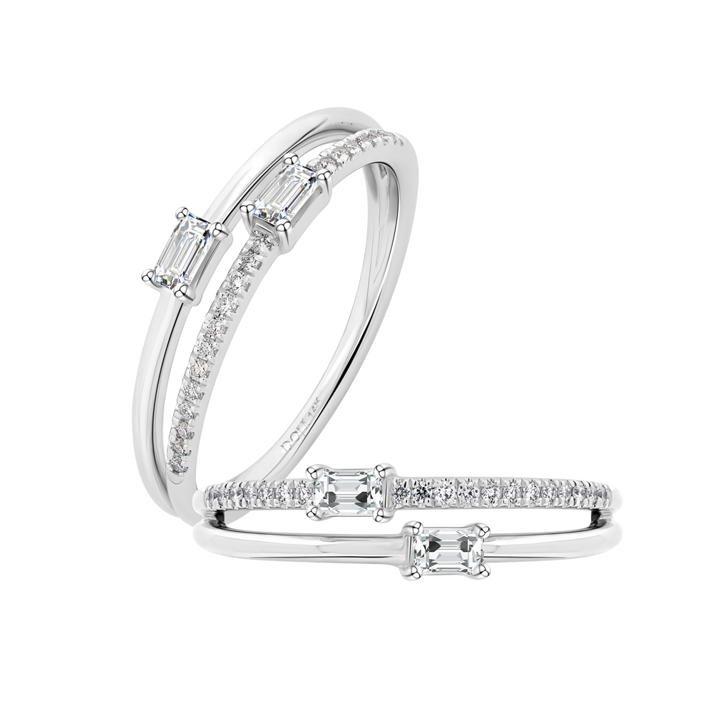 Nhẫn nữ kim cương viên vàng 14K Jena A553 TD