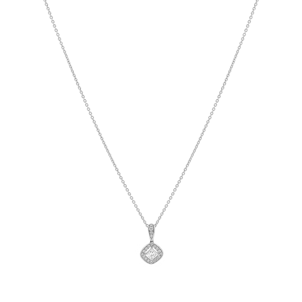 Dây liền mặt kim cương viên vàng 18K Jena A006 TD