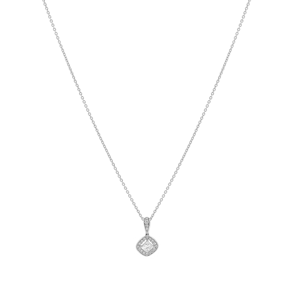 Dây liền mặt kim cương viên vàng 18K Jena A006 TD