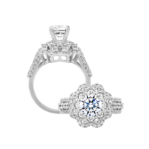 Nhẫn nữ đính đá CZ vàng 14K Clever 1CT