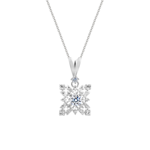 Mặt đính đá CZ vàng 18K Floricing 3C