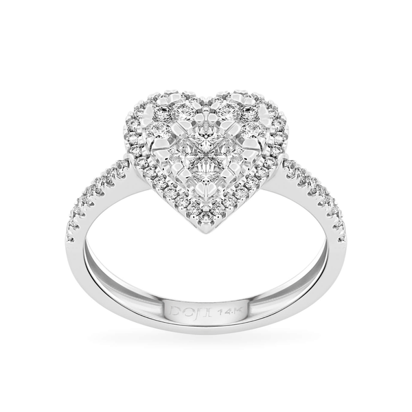 Nhẫn nữ kim cương viên vàng 14K Jena A162 TD