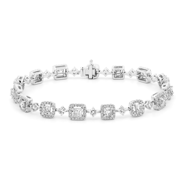 Lắc kim cương viên vàng 18K Jena A789 TD