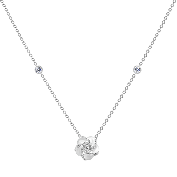 Dây liền mặt kim cương viên vàng 14K Jena A203 TD