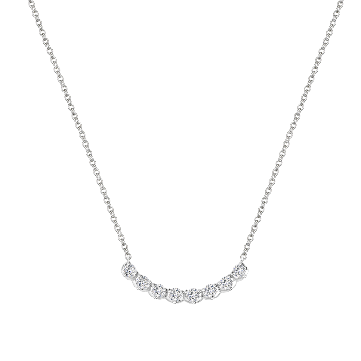 Dây liền mặt kim cương viên vàng 14K Jena A175 TD