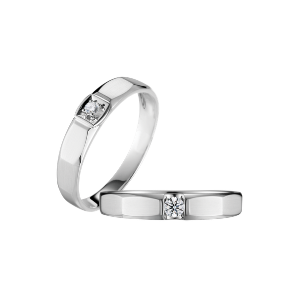 Nhẫn cưới nữ kim cương viên vàng 14K Imogene F GVRG0225959