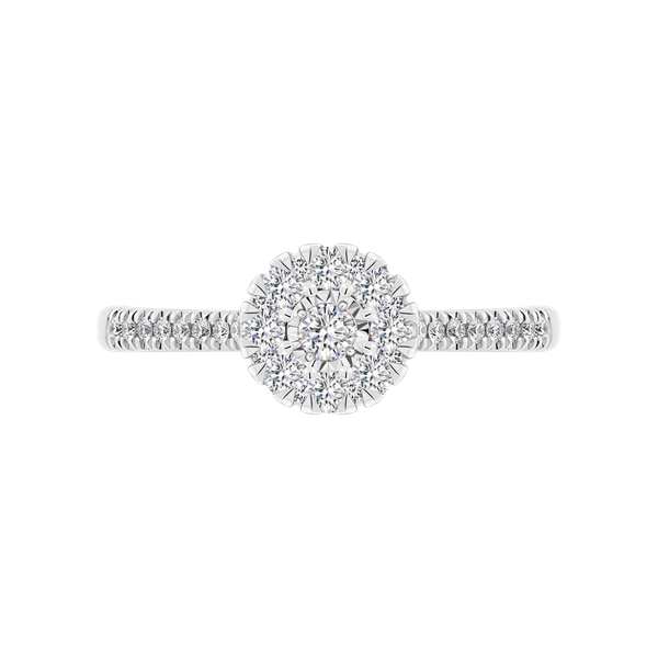 Nhẫn nữ kim cương viên vàng 14K Jena A505 TD