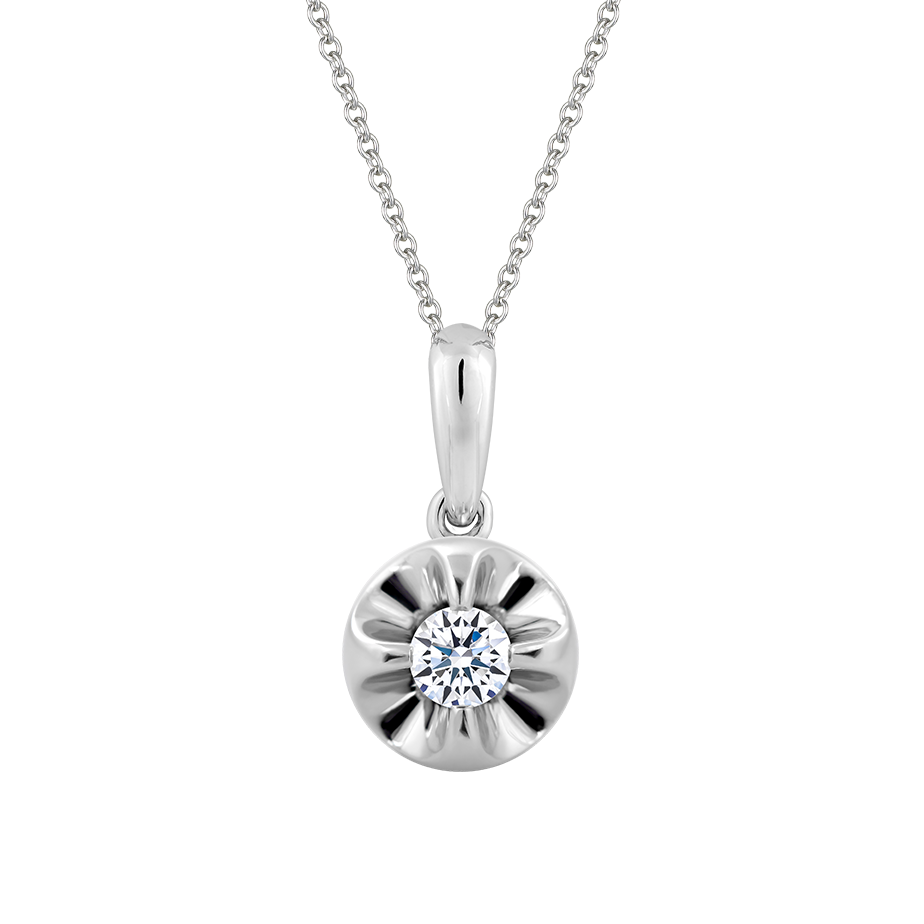 Mặt kim cương 8 Hearts & Arrows vàng 14K Canvas N H&A 2C GVPD0064613