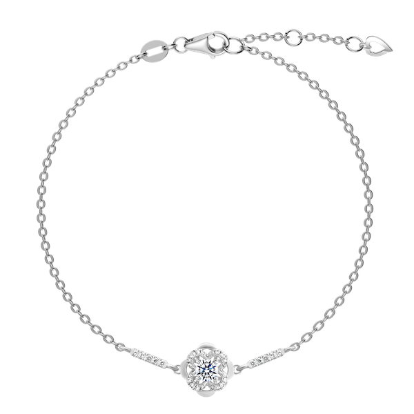 Dây tay kim cương tấm vàng 14K Wendy 2C