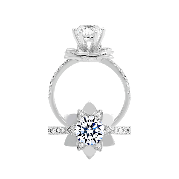 Nhẫn nữ đính đá CZ vàng 18K Blazed 1CT