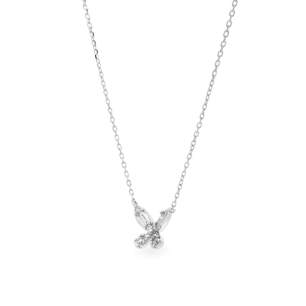 Dây liền mặt kim cương viên vàng 14K Jena A176 TD