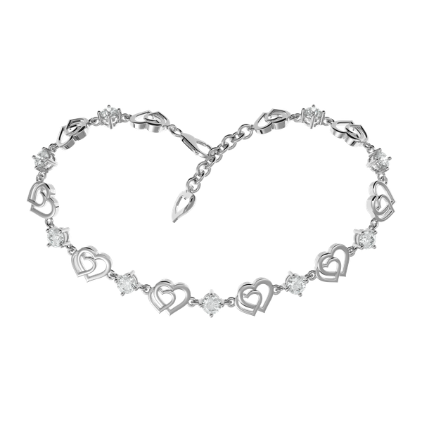 Lắc đính đá CZ vàng 10K Jaunty 2C