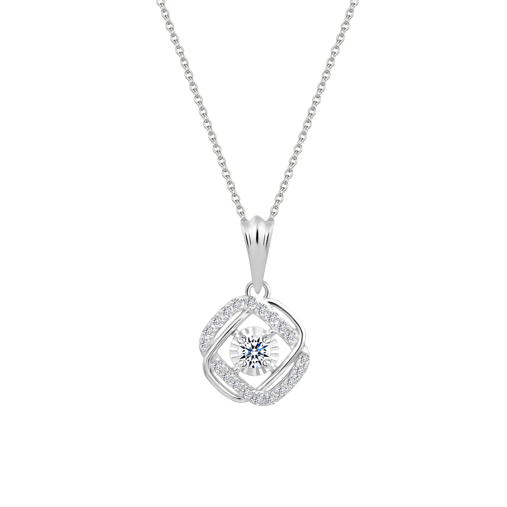 Mặt kim cương viên vàng 14K Findy