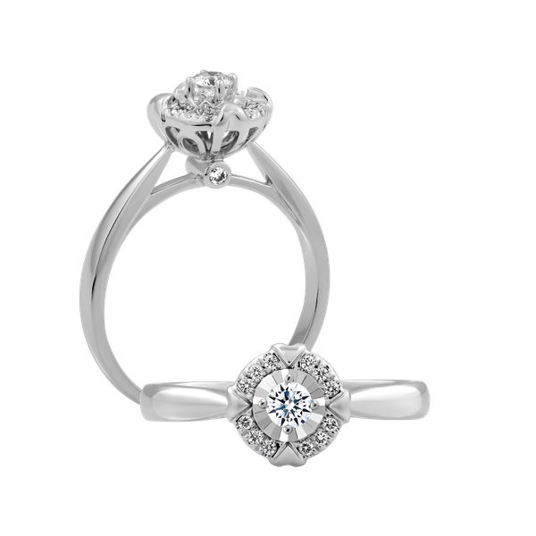 Nhẫn nữ kim cương vàng 14K Eirian 5p