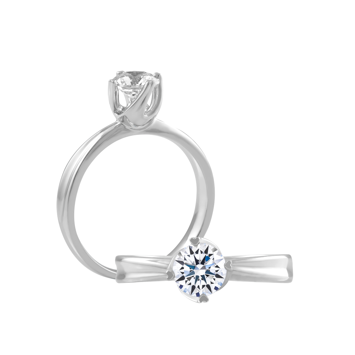 Ổ nhẫn nữ đính đá CZ vàng 14K Tuccia 5C