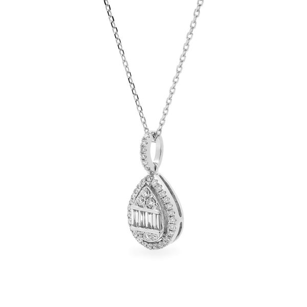 Dây liền mặt kim cương viên vàng 14K Jena A251 TD