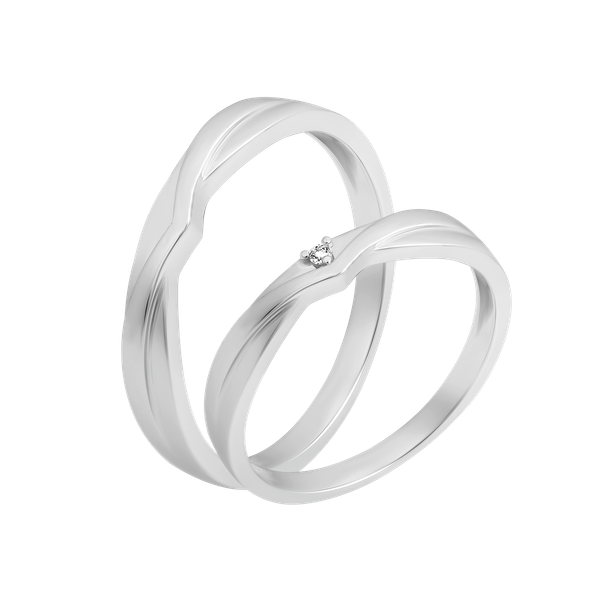 Nhẫn cưới nữ kim cương viên vàng 14K Starly F