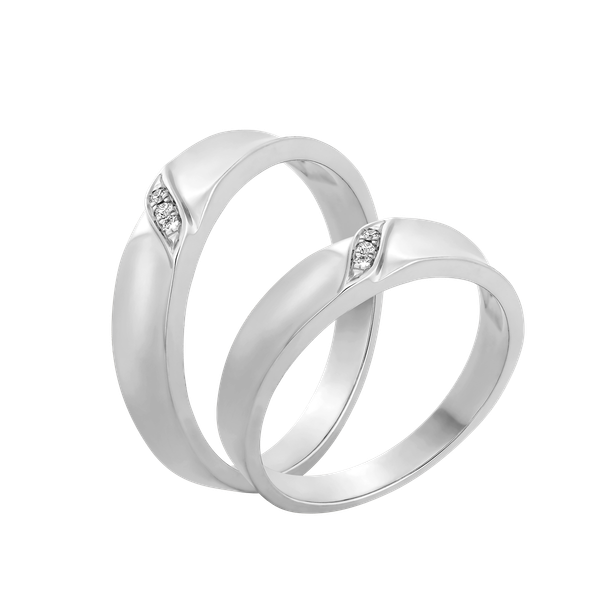 Nhẫn cưới nam kim cương viên vàng 14K Celina M