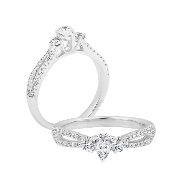 Nhẫn nữ kim cương viên vàng 18K Jena A457 TD