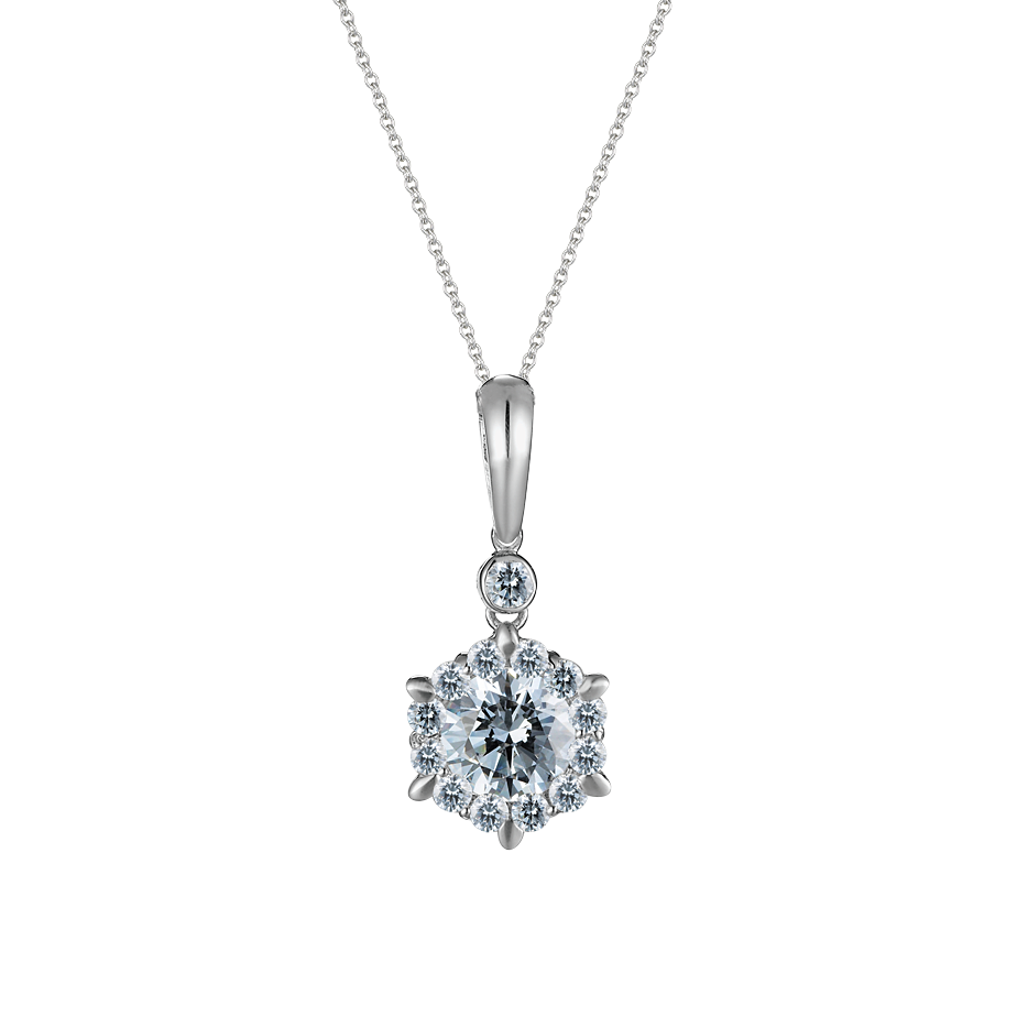 Mặt đính đá CZ vàng 14K Strahlend 3C GVPD0072883