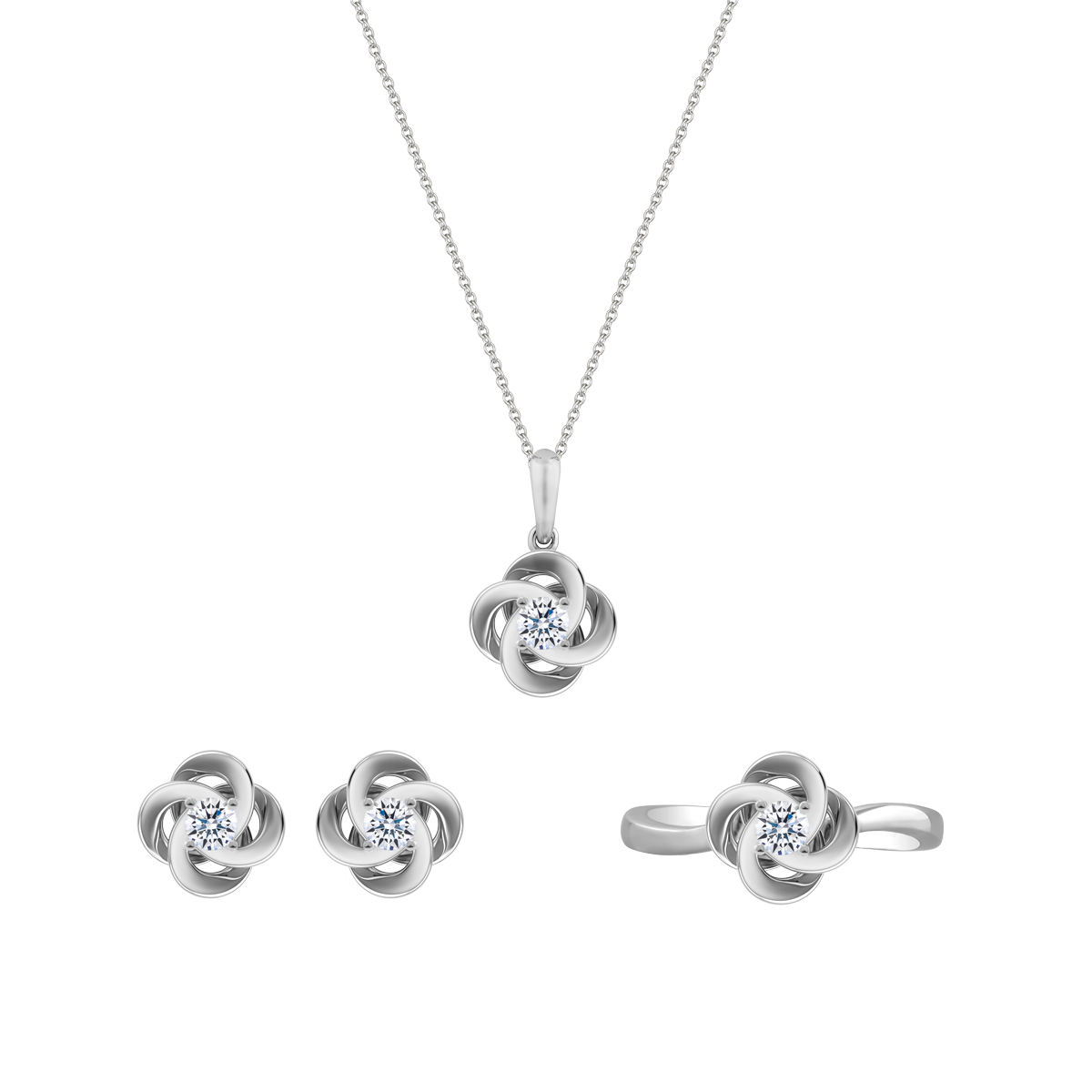 Bộ Trang Sức Fate twine GIA 2C