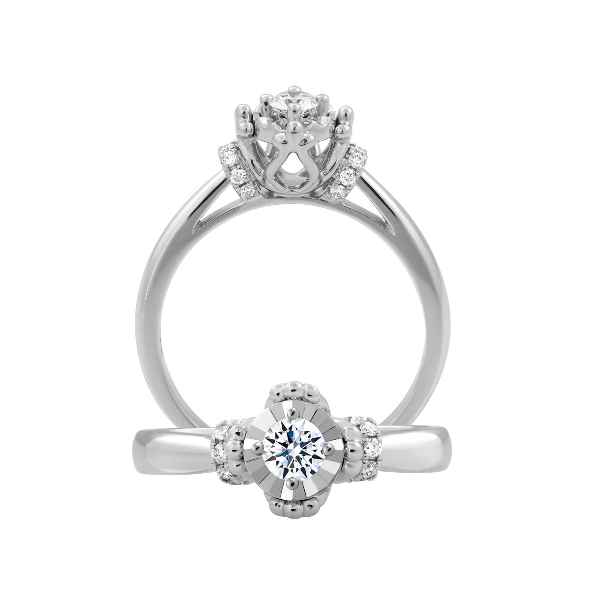 Nhẫn nữ kim cương vàng 14K Era 5p GVRG0226726