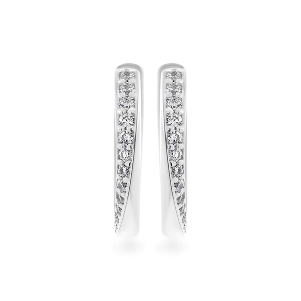 Hoa tai đính đá CZ vàng 18K Haloa