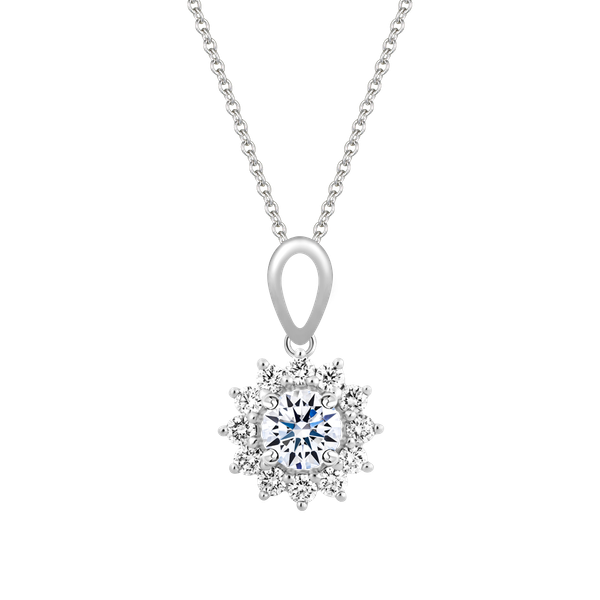 Ổ mặt kim cương tấm vàng 14K Arvid 3C