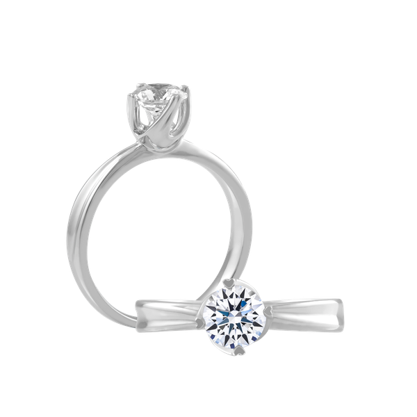 Ổ nhẫn nữ đính đá CZ vàng 14K Tuccia 5C