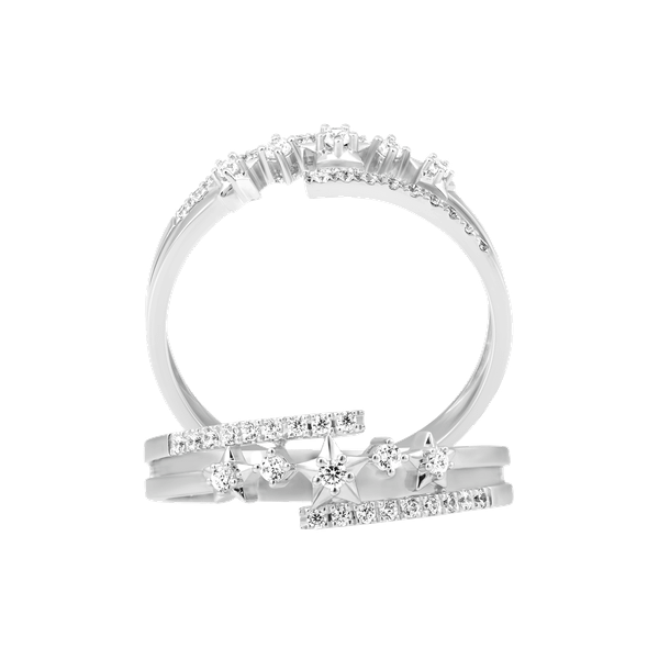 Nhẫn nữ đính đá CZ vàng 10K Treale