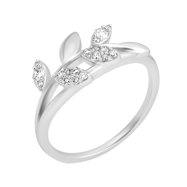 Nhẫn nữ kim cương viên vàng 14K Jeny A001 TD