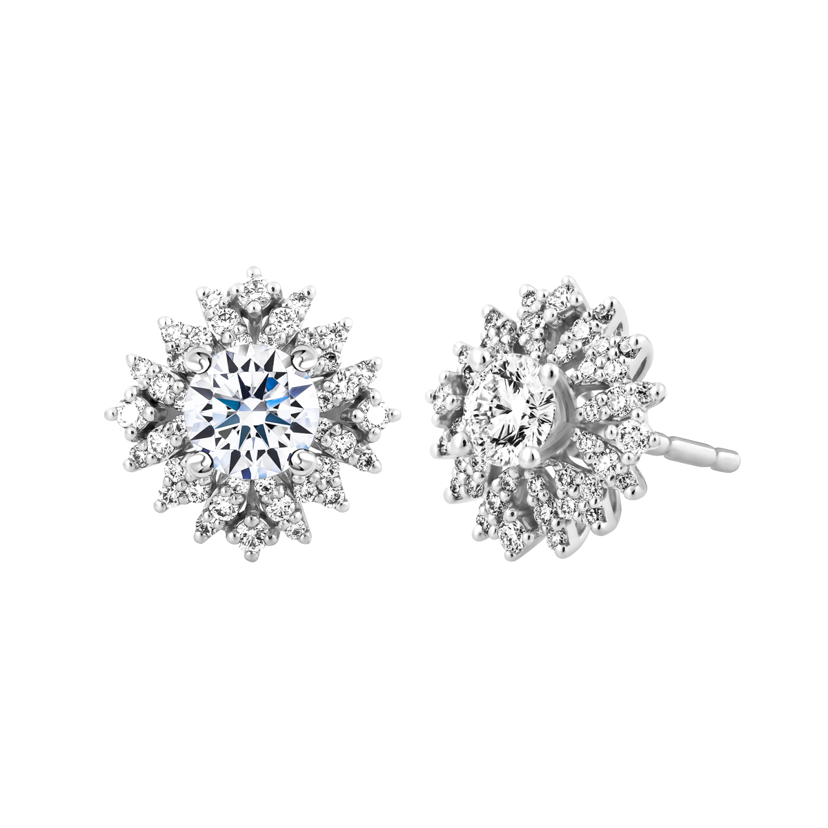 Ổ Bông kim cương tấm vàng 14K Gloria 3C